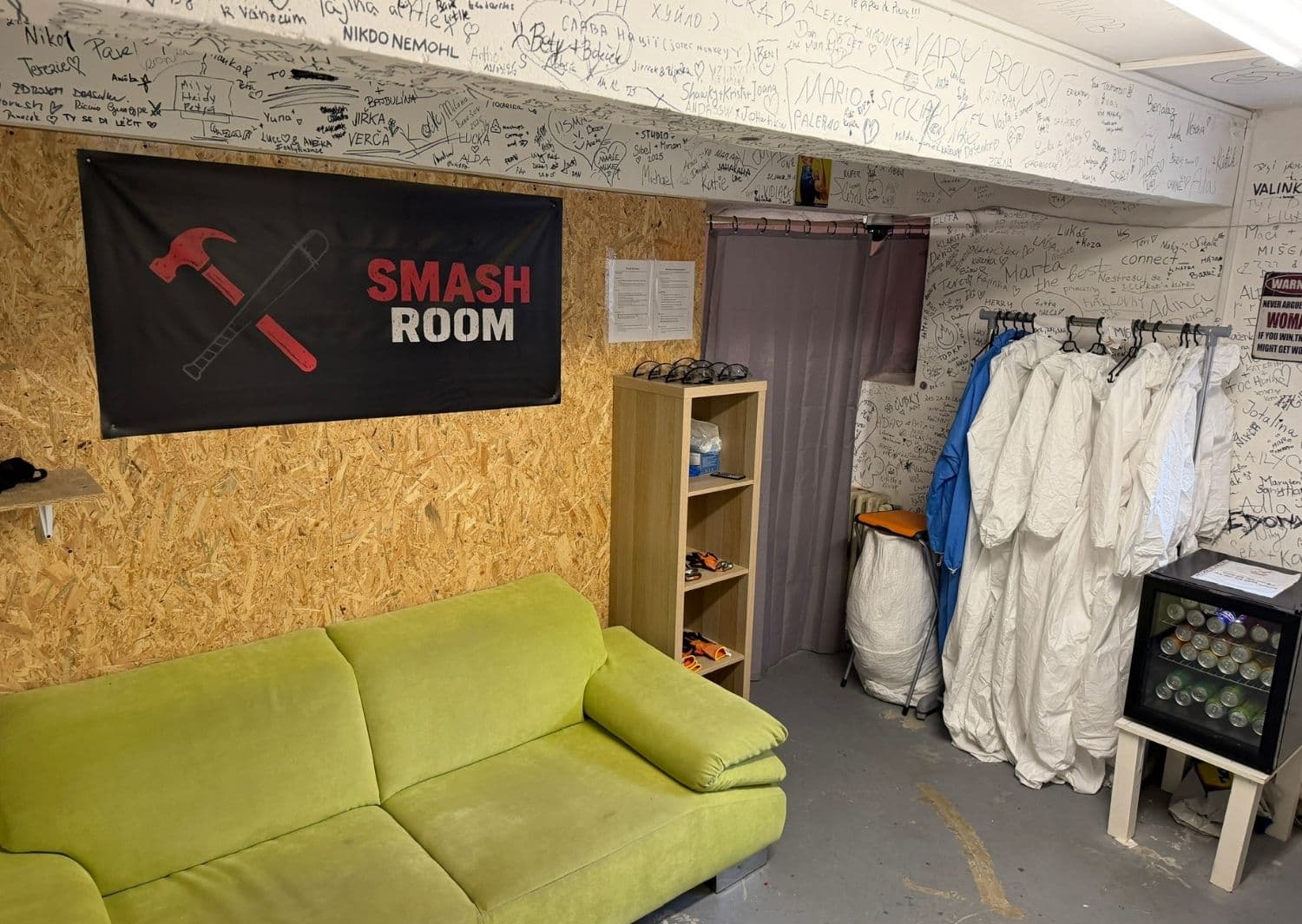 Zázemí Smash Room Praha